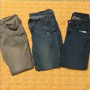 3 pair old navy pants